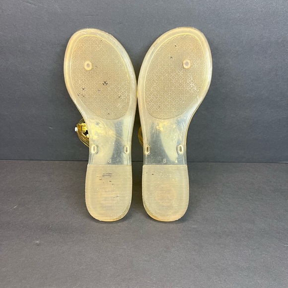 Tory Burch Mini Miller Jelly Sandals Citrus Yellow Women's Size 8 - Picture 3 of 11
